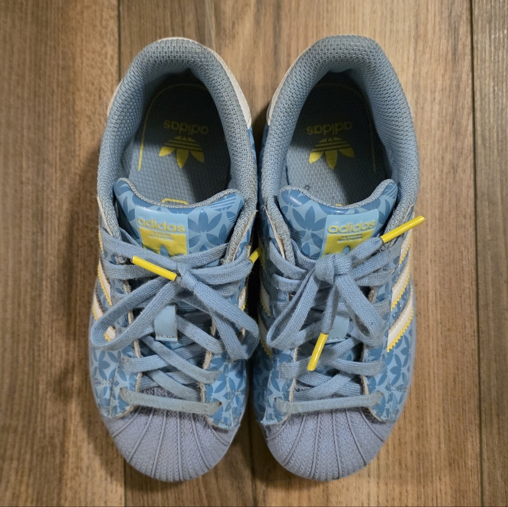 Adidas Superstar Blue Print Sneakers | Kids Toddler 12C